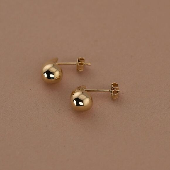 14k Real Gold Teardrop Earrings | Birthday Gift | Essential Fashion Jewelry | - Picture 6 of 11